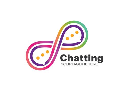 speech bubble logo icon vector templateのイラスト素材