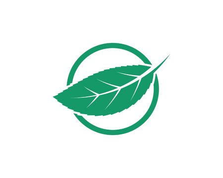 green leaf ecology nature element vector icon of go green designのイラスト素材