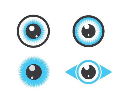 optical eye icon Logo vector Template illustration designのイラスト素材