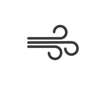 wind icon logo vector illustration designのイラスト素材
