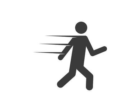 running people icon vector illustration design templateのイラスト素材