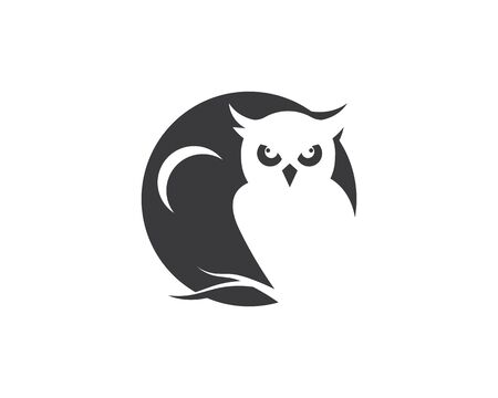 owl icon vector illustration designのイラスト素材