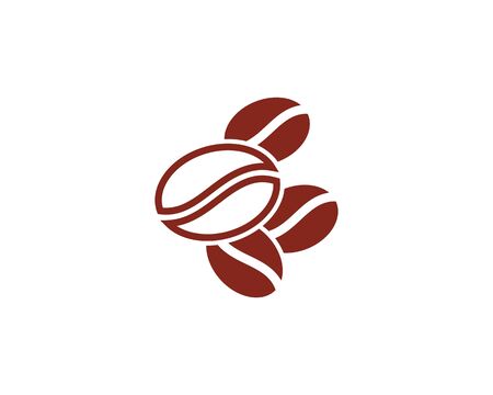 Coffee Beans Logo Template vector icon designのイラスト素材