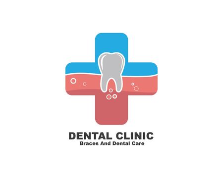 dental clinic icon logo vector illustration design templateのイラスト素材