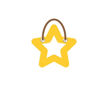 star shopping bag icon vector illustration design templateのイラスト素材