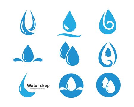 water drop Logo Template vector illustration designのイラスト素材