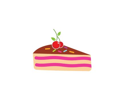Cake logo vector ilustration template
