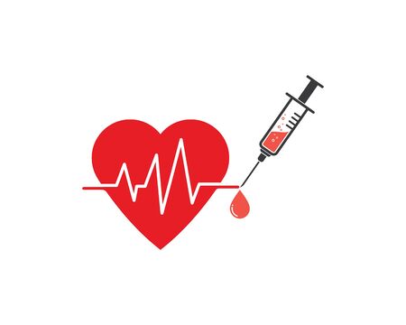 heartbeat icon vector illustration design templateのイラスト素材