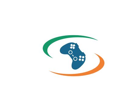 video game controller logo icon vector illustration design