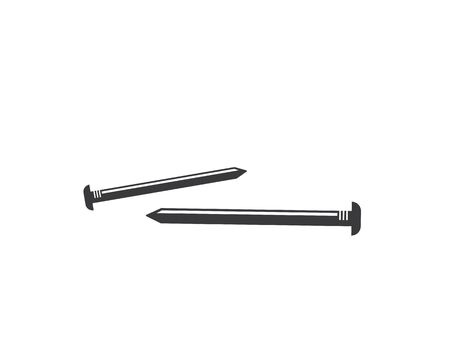 metal nail vector illustration design templateのイラスト素材