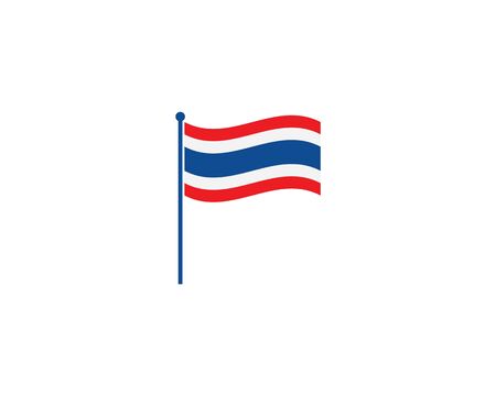 thailand flag icon vector illustration designのイラスト素材