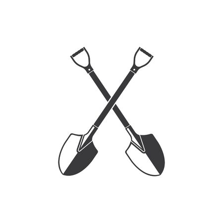 shovel icon vector illustration design templateのイラスト素材