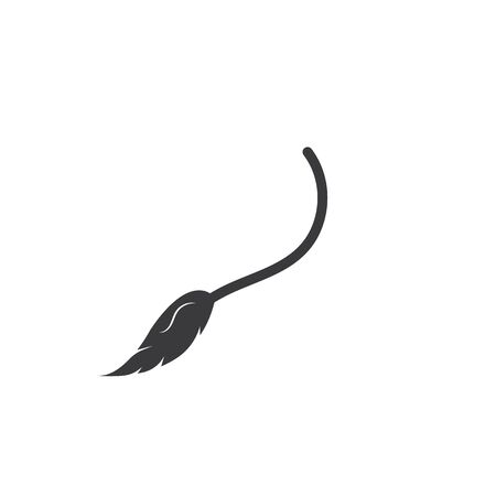 wizard broom  vector icon illustration design templateのイラスト素材