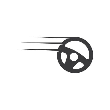 car steering wheel with gear logo icon vector illustration designのイラスト素材