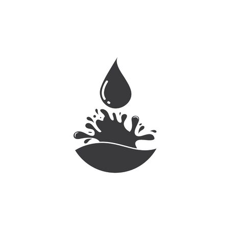 water drop Logo Template vector illustration designのイラスト素材