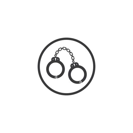 handcuff vector icon illustration design templateのイラスト素材