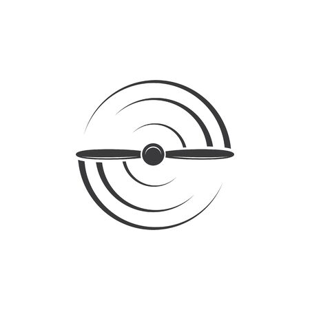 airplane propeller  vector illustration design templateのイラスト素材
