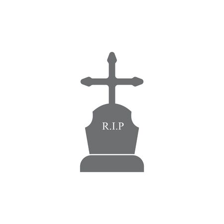 gravestone vector illustration design templateのイラスト素材