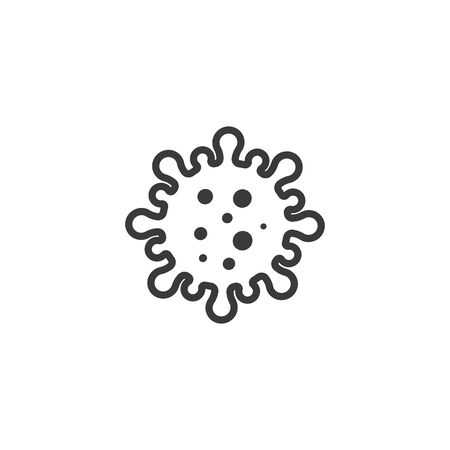 virus and bacteria icon vector illustration design templateのイラスト素材