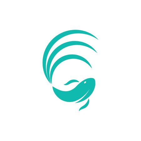 betta fish icon vector illustration design templateのイラスト素材