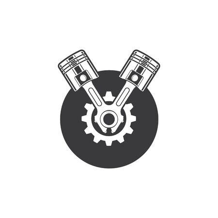 piston vector icon illustration design templateのイラスト素材