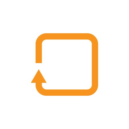 arrow square vector icon illustration design のイラスト素材