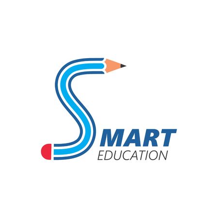 pencil letter s concept vector illustration  of education designのイラスト素材