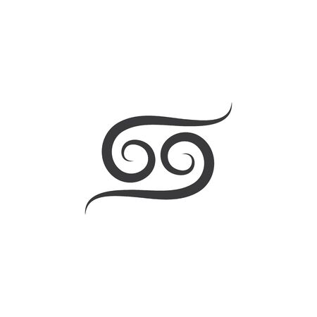 vortex wind  logo icon vector design  templateのイラスト素材