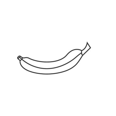banana line icon vector illustration design templateのイラスト素材