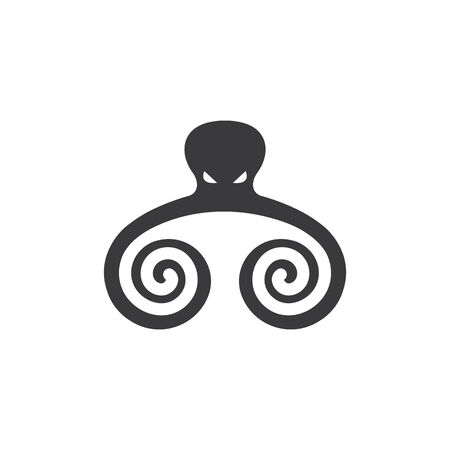 octopus icon logo vector illustration design templateのイラスト素材
