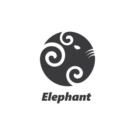 elephant logo vector icon illustration designのイラスト素材