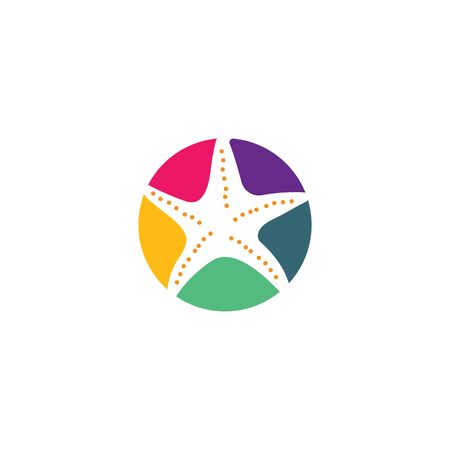 starfish vector illustration design templateのイラスト素材