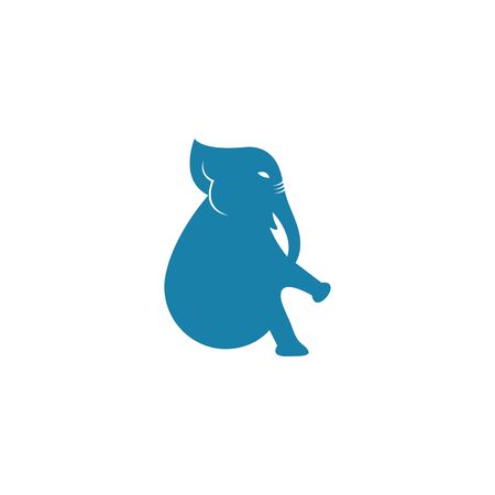 elephant logo vector icon illustration designのイラスト素材