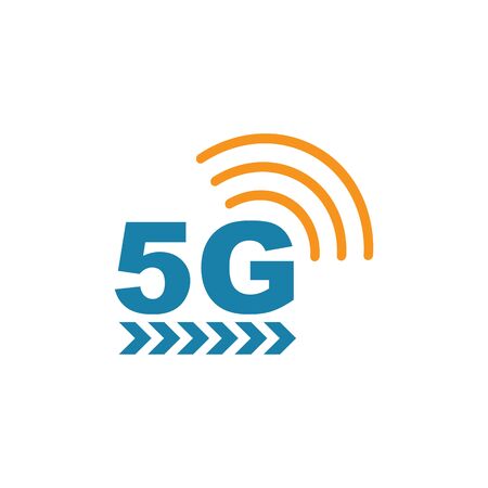 5g signal speed vector icon design templateのイラスト素材