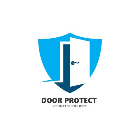 the door  icon vector illustration design templateのイラスト素材