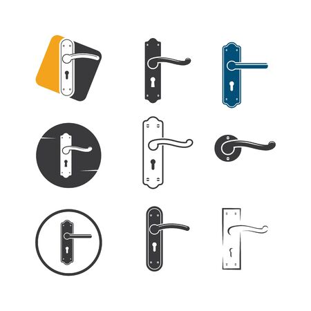 door handle icon vector illustration design templateのイラスト素材
