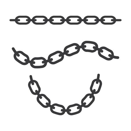 chain steel vector icon illustration design templateのイラスト素材