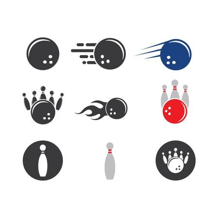 bowling vector icon illustration design templateのイラスト素材