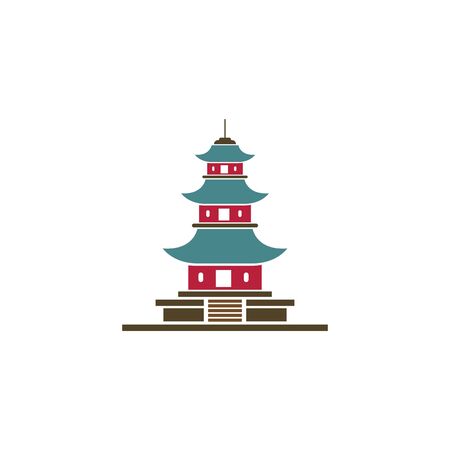 pagoda icon vector illustration design のイラスト素材