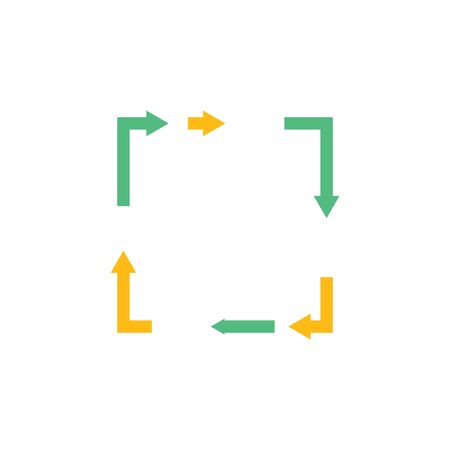 arrow square vector icon illustration design 