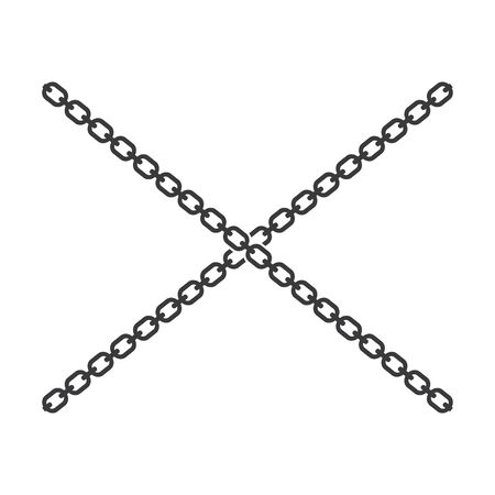 chain steel vector icon illustration design templateのイラスト素材