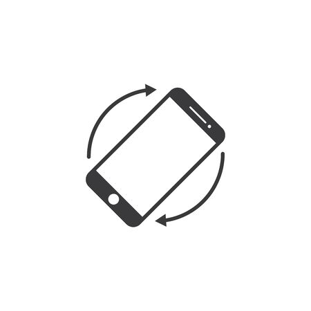 rotation phone vector illustration design templateのイラスト素材