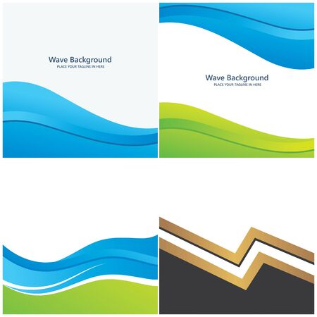 wave background vector illustration design templateのイラスト素材