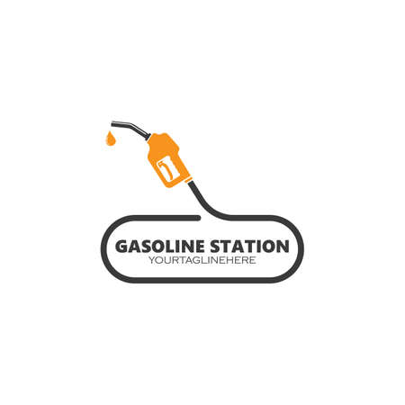 gasoline refueling station  vector illustration designのイラスト素材