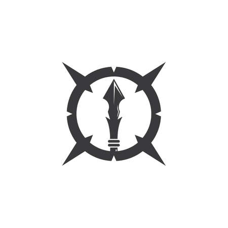 spear icon vector illustration design templateのイラスト素材