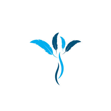 feather icon illustration vector template designのイラスト素材