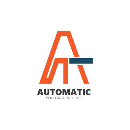 AT Letter Logo Business Template Vector iconのイラスト素材