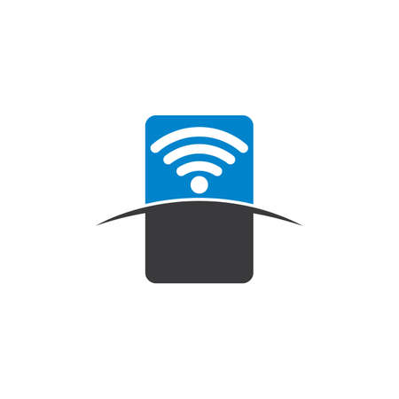 wifi vector illustration icon designのイラスト素材