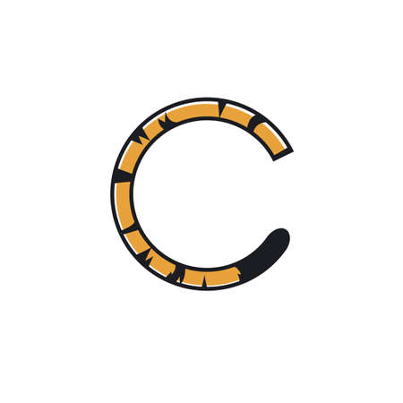 tiger tail icon vector illustration design templateのイラスト素材