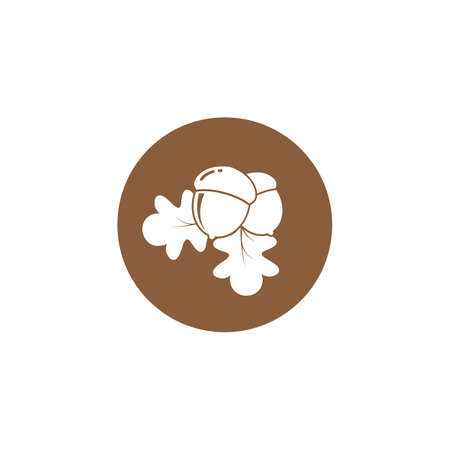 oak acorn vector illustration design templateのイラスト素材